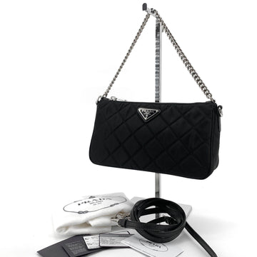 PRADA リナイロン キルティング チェーン ショルダーバッグ クロスバッグ ミニバッグ 1bh026 153764958