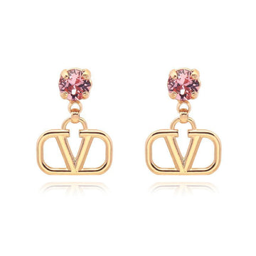 VALENTINO ガラバーニ Vロゴ クリスタル ドロップ ピアス 7W2J0H29 YCW 0V3 150633917 [P]