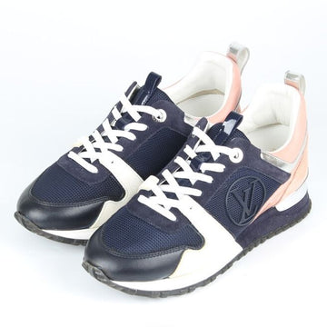 LOUIS VUITTON Suede Runaway Sneakers Navy 35 153766439