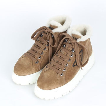 PRADA スエードトライアングルロゴブーツスニーカー 36.5 153766528