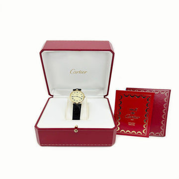 CARTIER ヴェルメイユクォーツ17ブラウンゴールドアリゲーターレザーウォッチ4VCAC20730 153766586