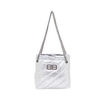 BALENCIAGA Crush XS Silber Ketten Tragetasche und Schultertasche 781796 153767984
