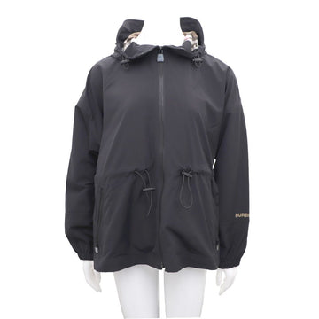 BURBERRY ニュー バリー ドローストリング ブラック フード ウィンド ジャケット 8113654 153768069