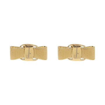 SALVATORE FERRAGAMO 26SS ロゴ バラ ボウ イヤリング ゴールド (760546 998984) 153768172