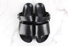 Hermes Leather Sandals Black 41(260) 153776371 [P]