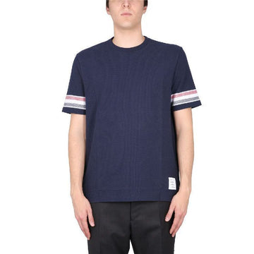 THOM BROWNE テクスチャーコットン半袖Tシャツ 153764917