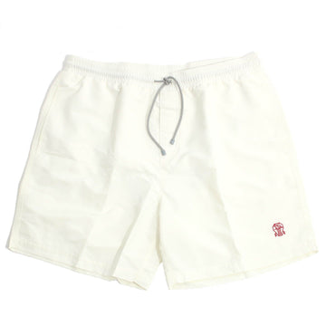 BRUNELLO CUCINELLI 26SS Schwimmshorts mit gesticktem Logo in Weiß MW817043 CNH15 153786086