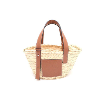 LOEWE バスケット パーム リーフ カーフスキン ラフィア ラタン トートバッグ 25017921 153786336