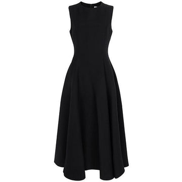 DIOR ブラックローブウールシルクワンピース 97406398 [P]