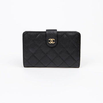 CHANEL キャビア クラシック 中財布 A48667 153468155