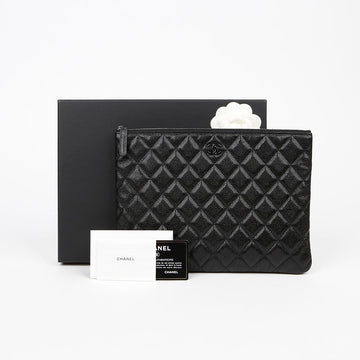 CHANEL キャビア ニュー ミディアム クラッチ AP1436 153565914