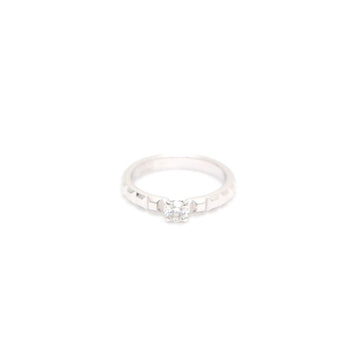 Boucheron Clé de Paris Platinum Solitaire 0.2 Carat Diamond Ring 49 (9) 153792567