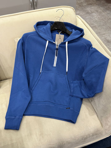 Tom Ford Half-Zip Hooded Blue 153794216