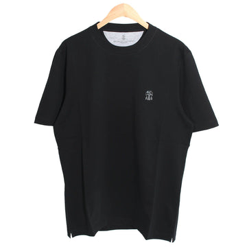 Brunello Cucinelli Logo Short Sleeve T-Shirt Black M0B138440 CSQ44 153809189