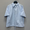 Prada Triangle Logo Short Sleeve Cotton Shirt (100) 153824351 [P]