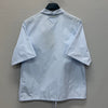 Prada Triangle Logo Short Sleeve Cotton Shirt (100) 153824351 [P]
