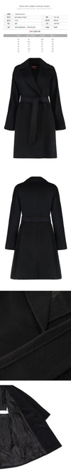 MaxMara Dravenna Belted Wool Coat Black 2526016152 013 149268451 [P]
