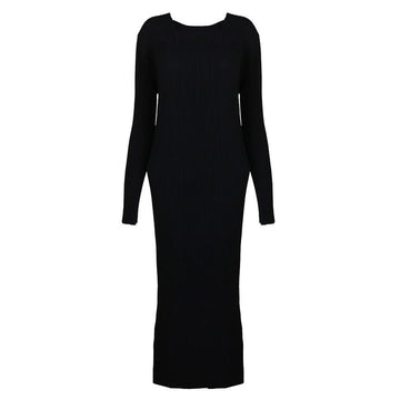 ISSEY MIYAKE Falten Midi Kleid 153841355