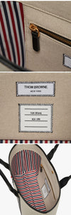 THOM BROWNE ストライプ三線タブ小トートバッグ 153690728 [P]