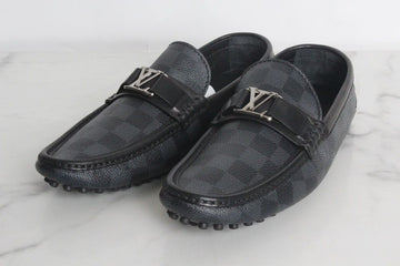 LOUIS VUITTON Damier Mules Slipper Schwarz 5.5(245) S-Klasse 153843024