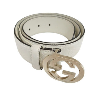 GUCCI Ivory GG Leder Damen Gürtel 370543 153843515
