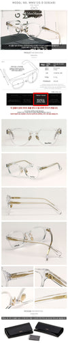 MaxMara Eyeglass Frame MM5125 D 026 Transparent Horn Frame Unisex Luxury Daily 150980101 [P]