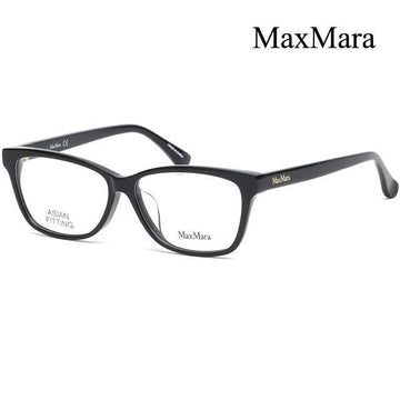 MaxMara Eyeglass Frame MM5013F 001 Square Horn Rim Asian Fit 78473423