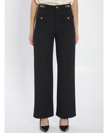 CELINE パンツ ウィズ ゴルメット イン ダイアゴナル ウール 151054965