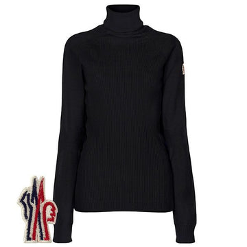 MONCLER Schwarzer Grenoble Rollkragen CICLISTA Pullover 9F00001 M1122 999 153845591