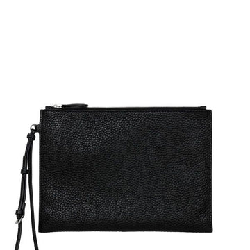 The Row 25FW Black Wristlet Strap Pouch Clutch W1821L624 BAS 153845608