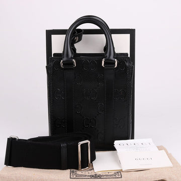 GUCCI エンボス ブラック ミニ クロスバッグ 696010 153846140