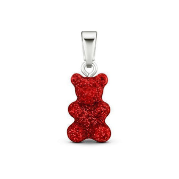 CRYSTAL HAZE JEWELRY Kristall-Haze Nostalgie Haribo Bär Rot Samt Silber Anhänger 41550043