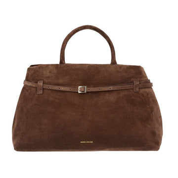 MANU ATELIER Le Pliage 40 Deep Brown Wildleder Damen Tote Bag 2024324 149554630