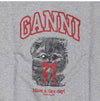 GANNI Isolierte Kitty Logo Damen Sweatshirt 151765526 [P]