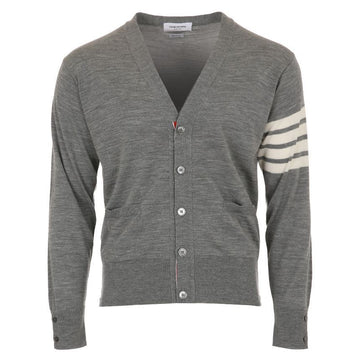 THOM BROWNE Merino-Wolle diagonales Armband klassische Strickjacke A1014 Y1014 058 150268077