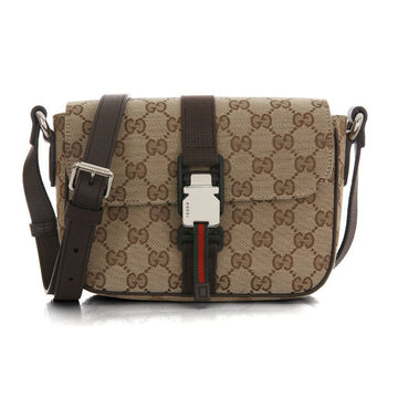 Gucci 25SS 802100 FADUS 9857 GG Mini Canvas Beige Crossbody Bag 137960790