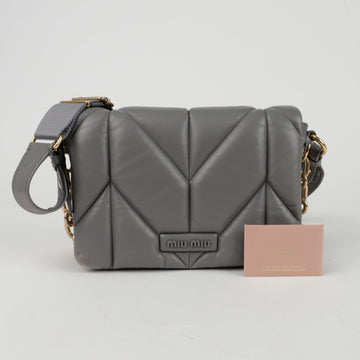 MIU MIU Quilted Chain Shoulder Crossbody Bag 5BD213 153554723
