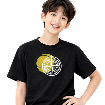 STONE ISLAND ジュニアバスケットボールTシャツ ブラック 781621070 V0029 50262141