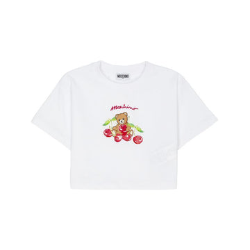 MOSCHINO Kind Kurzarm T-Shirt HDM075 LAA02 10101 (für Erwachsene tragbar) 153853739