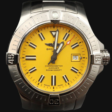 BREITLING 45MM スティール アベンジャー オートマチック 45 シーウルフ メンズ ウォッチ / A17319 153854160