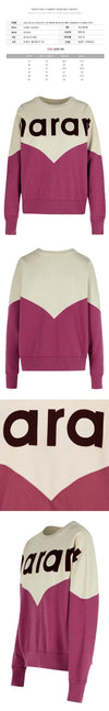 ISABEL MARANT HOUSTON フリース スウェットシャツ エクリュラズベリー 153854304 [P]