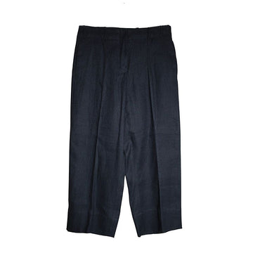 MaxMara Navy Blue Linen Blend Pants 77 153854352