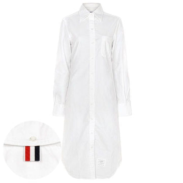 THOM BROWNE RWB Oxford Hemdblusenkleid 26SS 153890496
