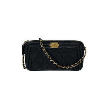 CHANEL Double-Zipper WOC Ketten-Crossbody Bag H00264 153891324