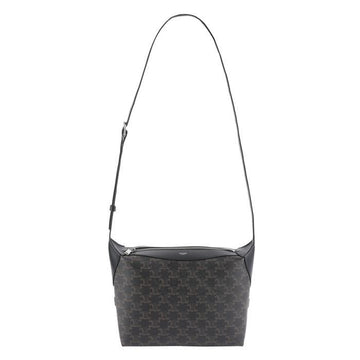 CELINE トリオペ キャンバス カーフスキン ハリー クロスボディバッグ 153891610
