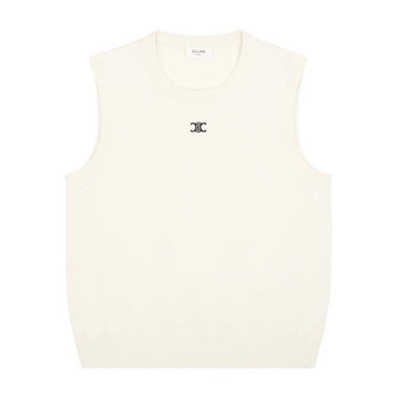 CELINE トリオペウールニットベストトップ 153891623