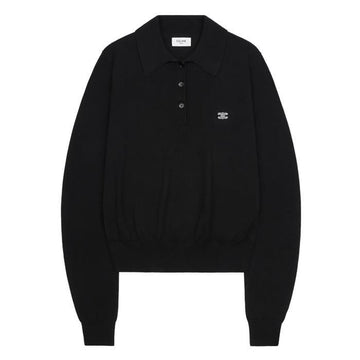 CELINE 38NO Trio Piqué Baumwolle Polo Pullover 153891629