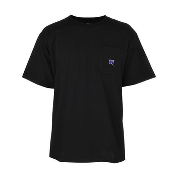 Needles QV362 C-Black Men's Short Sleeve T-Shirt 138405023
