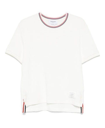 THOM BROWNE Baumwoll-Waffle-Ripp-Cuff-T-Shirt MJS287A J0216 113 151102647