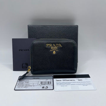 PRADA Saffiano Reißverschluss-Kartenetui 153894147